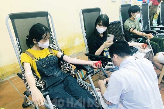 Hải Dương phấn đấu tiếp nhận tối thiểu 7.300 đơn vị máu trong mùa hè này
